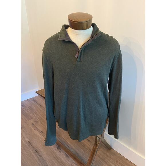 Green Lachlan Quarter Zip Pullover Size XL - Picture 1 of 3